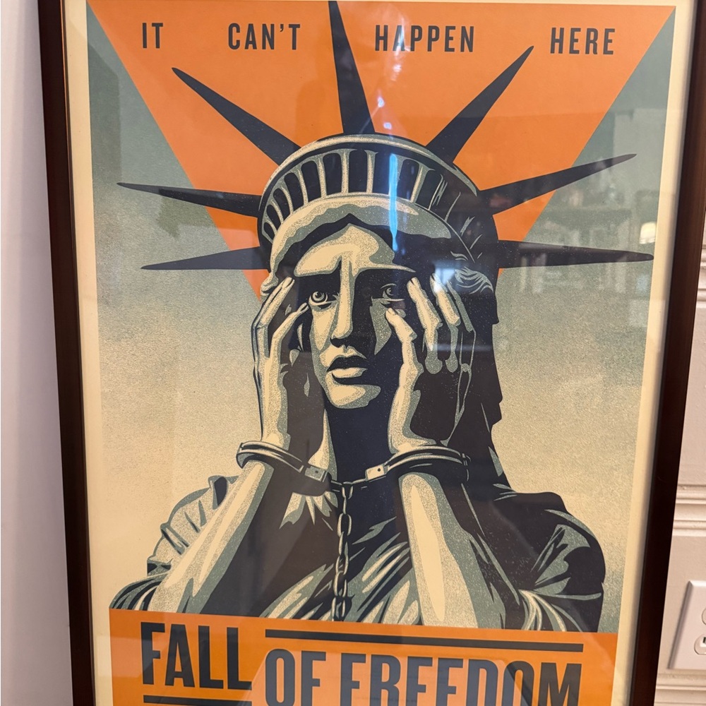 Fall of Freedom Art Poster - Shepard Fairey Obey